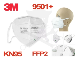 Arcmaszk - szájmaszk 3M - FFP2 - KN95 szelep nélkül - fülpánt  RAKTÁRON !
