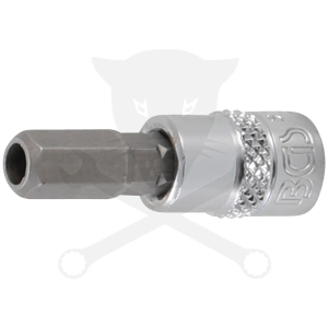 Rátűzőkulcs - crowa+bit 1/4" lyukas imbusz 7 mm - BGS