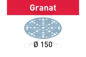 Csiszolópapír, tépőzáras 150 mm STF D150/48 P500 GR/100 Granat 100 db