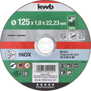 Körfűrészlap 125x1.0x22,23 mm - AKKU-TOP Energy Saving - KWB
