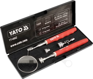 Mágneses felszedő + tükör 4 db-os készlet - Yato