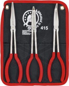 Fogó telefon egyenes-hajlított 3 db-os készlet