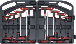 T-kulcs készlet imbusz és Torx 16-részes készlet -BGS