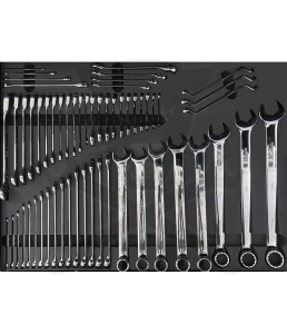 Csillag-Villás készlet 58 db-os szerszámos kocsiba QUAD DRIVE - SP Tools