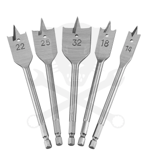 Fafúrószár készlet 5 db-os 14.0 - 32.0 mm - DeWalt