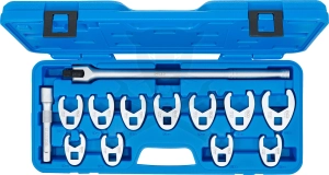 Villáskulcs adapter készlet nyitott 1/2" 13 db-os 20-32 mm+HAJTÓ "Crowfoot"