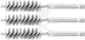 Motor-hengerfej furat tisztító kefe 1/4" - 14 mm 3db/cs - BGS