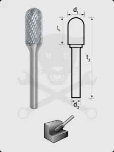 Turbómaró 10 x 20 mm hengeres forma, gömbvégű, WRC 1020/S6 MX