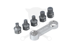 Alacsony profilú bit készlet 3/8" 6 db-os