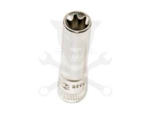 Dugókulcs - crowafej 1/4" belső hosszú torx E11 Genius