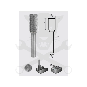 Turbómaró  6 x 16 mm hengeres, homlokfogazással, ZYAS 0616/S6 MX