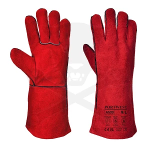 Kesztyű hegesztő, hő-lángálló- Piros, AWI/TIG 11/XXXL - Portwest