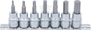 Rátűzőkulcs - crowa+bit készlet 3/8" Imbusz 7 db-os 3-10 mm - BGS
