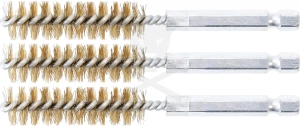 Motor-hengerfej furat tisztító kefe 1/4" - 13 mm 3db/cs - BGS