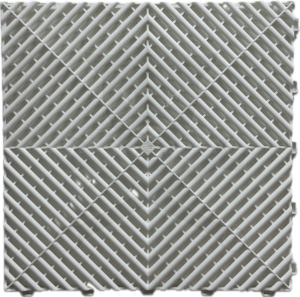 Műhelypadló - SwissDeck RibDeck Classic 33x33cm Arctic White RAL9003
