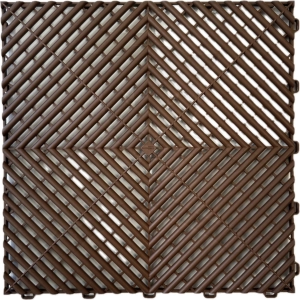 Műhelypadló - SwissDeck RibDeck Classic 33,3 x 33,3 cm - Chocolate Brown