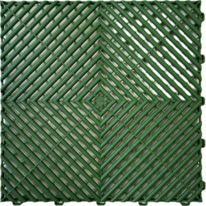 Műhelypadló - SwissDeck RibDeck Classic 33x33cm Turf Green RAL6010