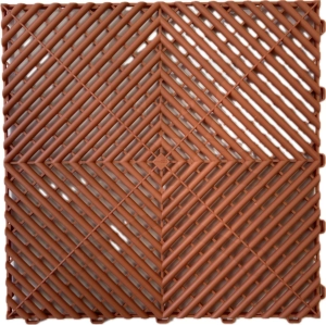 Műhelypadló - SwissDeck RibDeck Classic 33x33cm Terra Cotta RAL8023