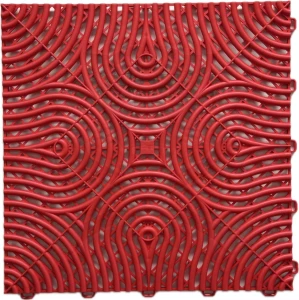Műhelypadló - SwissDeck RibDeck Infinity 33,3x33,3cm Pearl Racing Red