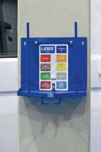 Olajbetöltő adapter készlet tartó fali állomás - Laser