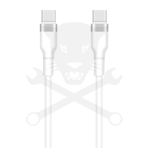 USB töltőkábel - C / C - fehér 3A - 1m - SETTY
