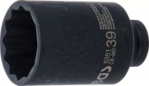 Légkulcsfej 1/2" 12 l.h. 39-es BGS