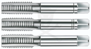 Menetfúró kézi készlet 3/8" x 16 BSW - 3 db-os HSS - Bucovice