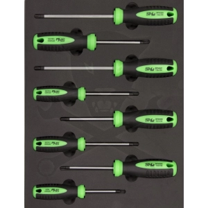 Tálcás SP Tools  "S" Torx csavarhúzó készlet 8db-os
