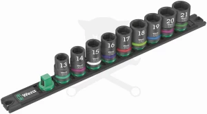 Légkulcsfej készlet 1/2"  9 db-os 13-21 mm Zyklop Impaktor - Wera