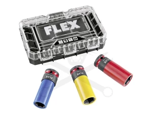 Légkulcsfej készlet 1/2"  3 db-os alufelnihez hosszított - FLEX