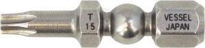 Bit torx 1/4" T15*30 mm - 5 db/doboz - Vessel