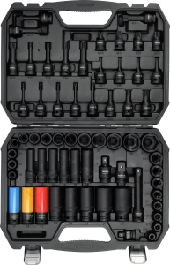Légkulcsfej készlet 1/2" 64 db TX-ETX-XZN-HEX-6 lap - Yato