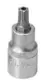 Rátűzőkulcs - crowa+bit 1/2" torx, furatos TPX25