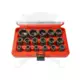 Légkulcsfej készlet 1/2" 17 db  8-32 mm metrikus rövid 6 lap - Genius