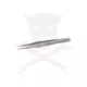 Csipesz 125 mm egyenes, rozsdamentes acél Handy -