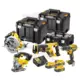 Szerszámgép szett, akkus - 18V 3db 5.0Ah - 11 részes - DeWalt