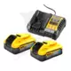 Akkumulátor szett töltővel - 18V 5.0Ah 2db akku - DeWalt