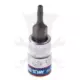 Rátűzőkulcs - crowa+bit 1/4" torx, furatos TPX40 - King Tony