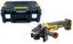 Sarokcsiszoló, akkus 18V 125 mm - akku nélkül - kofferben, DeWalt