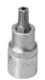 Rátűzőkulcs - crowa+bit 1/2" torx, furatos TPX20