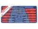 Tálcás Genius csavarhúzó készlet TORX - LYUKAS - 12 db-os - 1/3