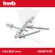 Popszegecs, alu-horganyzott DIN 7337 4.0x16.0 mm 50 db-os - KWB