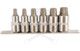 Rátűzőkulcs - crowa+bit készlet Torx Plus® 6 darabos TP45 - TP80 1/2"