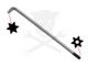 Torxkulcs "L" alakú extra hosszú T15 torx-lyukas torx - BGS