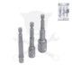 Adapter készlet fúrógéphez - csavarbehajtóhoz 1/4"-3/8"-1/2" - BGS