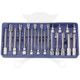 Tálcás Genius rátűzőkulcs készlet torx 3/8" + 1/2" 24 db-os 1/3