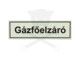 Tábla utánvilágítós öntapadós Gázfőelzáró 60x200 UV200