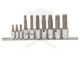 Rátűzőkulcs - crowa+bit készlet 1/4" - 3/8" RIBE 4-14-ig 10 db-os Genius