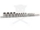 Dugókulcs - crowafej készlet 1/2"-3/8"-1/4" belső E-torx 14 db-os E4-E24