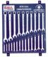 Csillag-villáskulcs készlet 48 db-os /2x24 db/ fali fém - Genius